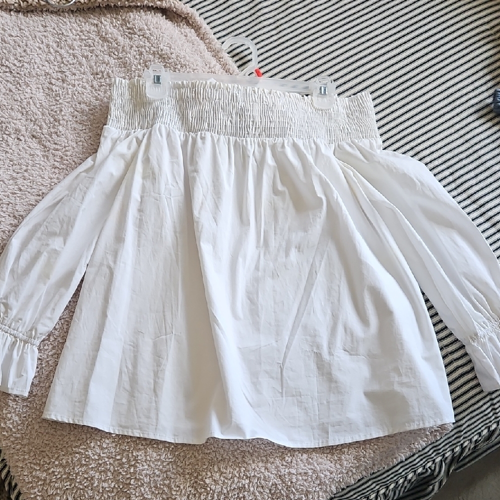 Soprano White Off-Shoulder Blouse